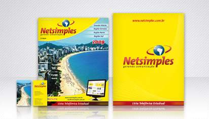 Cliente NetSimples – Capa da Lista Telefônica 2009 e Papelaria